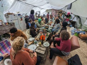 Repas au Marais de Mira