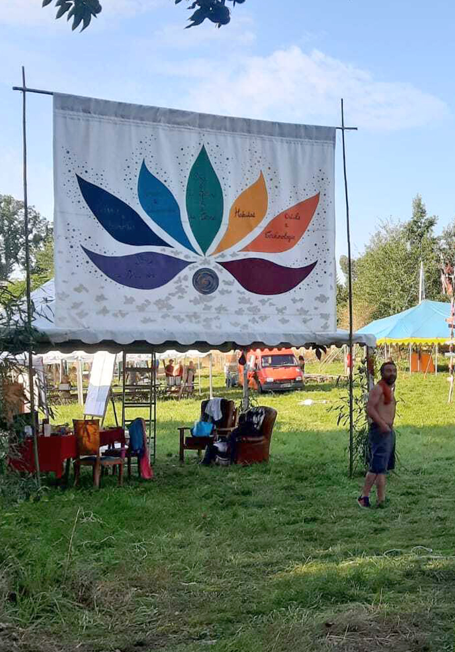 La fleur de la permaculture à l'accueil des RNP 2023